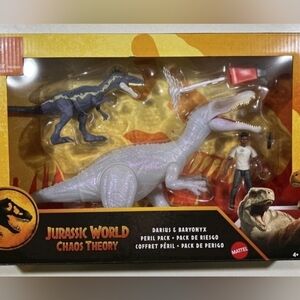 Mattel Jurassic World Chaos Theory Dinosaur Set - Gray and Black